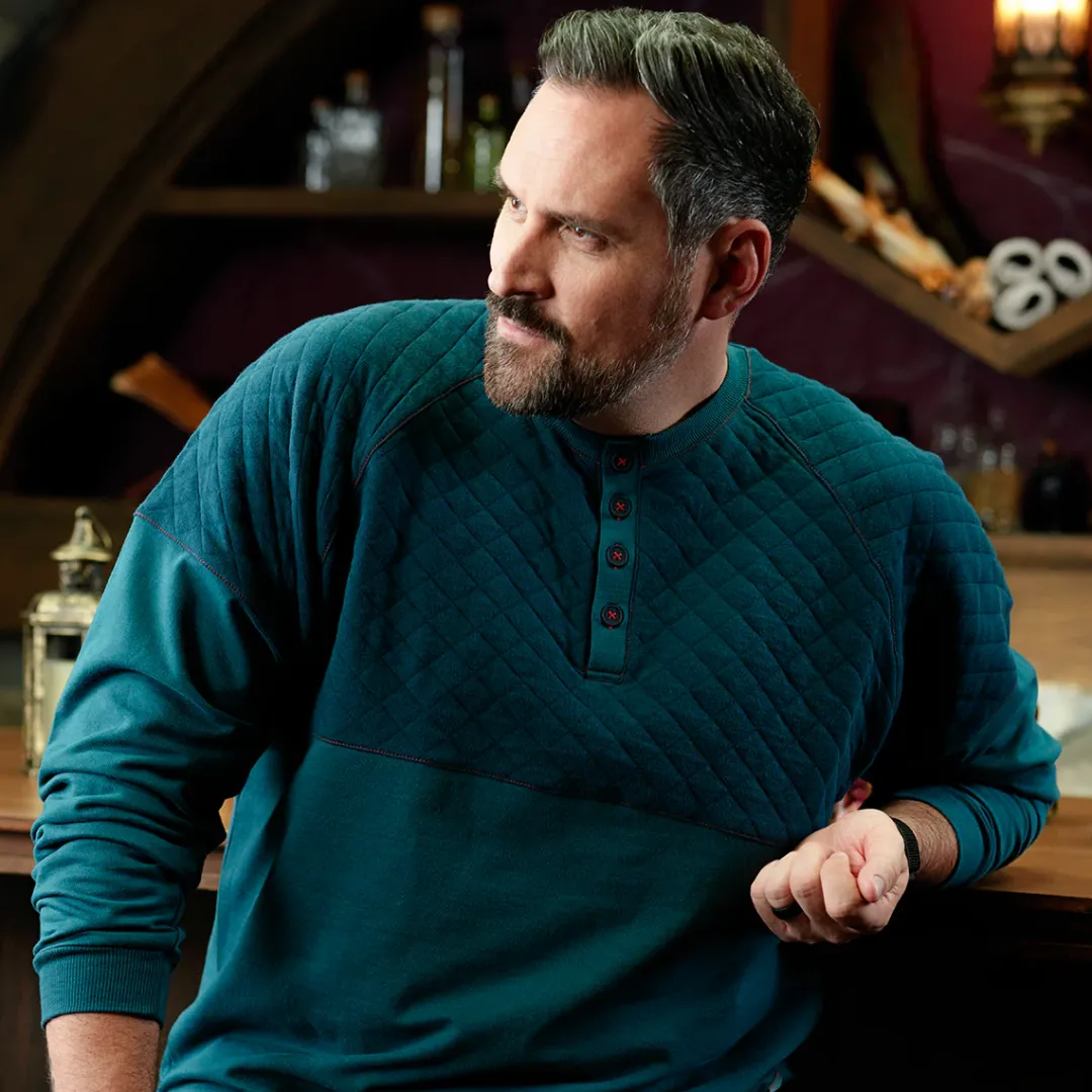 Critical Role Beauty of Exandria: The Wildes - Fjord Stone Henley Long Sleeve Shirt- Sweaters & Hoodies