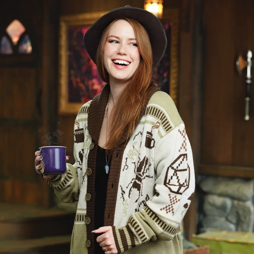 Critical Role Beauty of Exandria: The Wildes - Caduceus Clay Cardigan Sweater- Sweaters & Hoodies