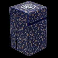 Critical Role Bells Hells Pattern Printed Leatherette Dice Tower- Dice And Dice Bags