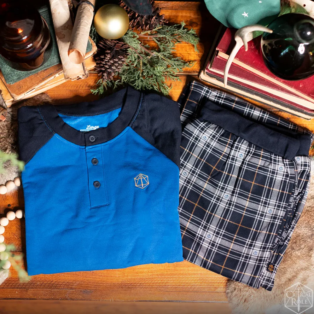Critical Role Plaid Pajama Lounge Set- Pajamas & Robes
